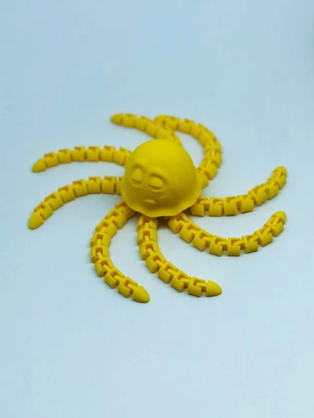 3D Hareketli Deniz Anası Oyuncak & Masa Dekoru -Sarı ürün görseli 1