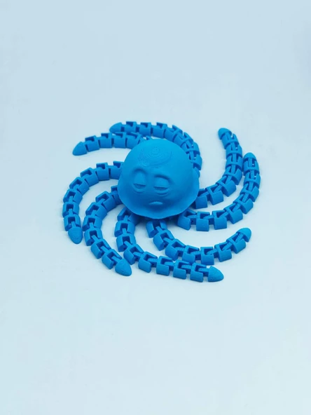 3D Hareketli Deniz Anası Oyuncak & Masa Dekoru -Mavi - Resim 2