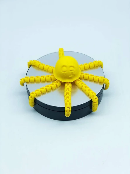 3D Hareketli Deniz Anası Oyuncak & Masa Dekoru -Sarı - Resim 7