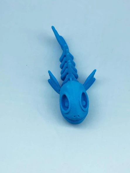 3D Hareketli Balık Figürlü Oyuncak - Mavi - Resim 4