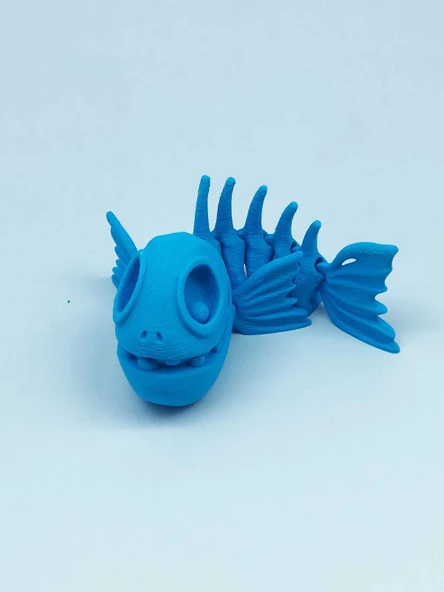 3D Hareketli Balık Figürlü Oyuncak - Mavi ürün görseli 1
