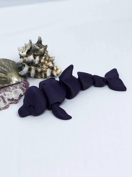 3D Hareketli Yunus Figürlü Oyuncak - Mor ürün görseli 1