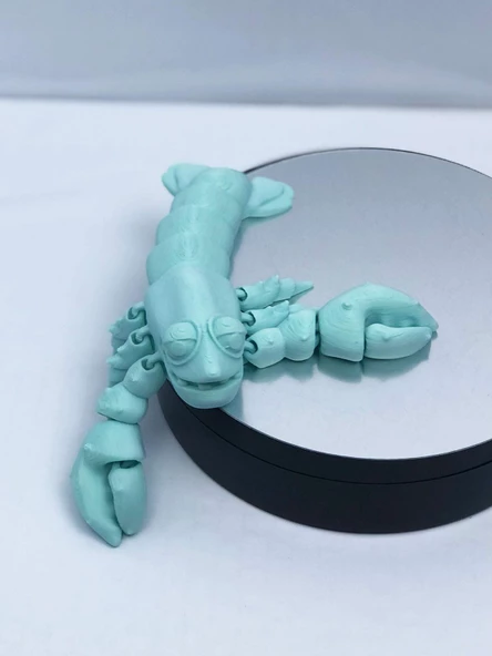 3D Hareketli Istakoz Figürlü Oyuncak - Turkuaz - Resim 3