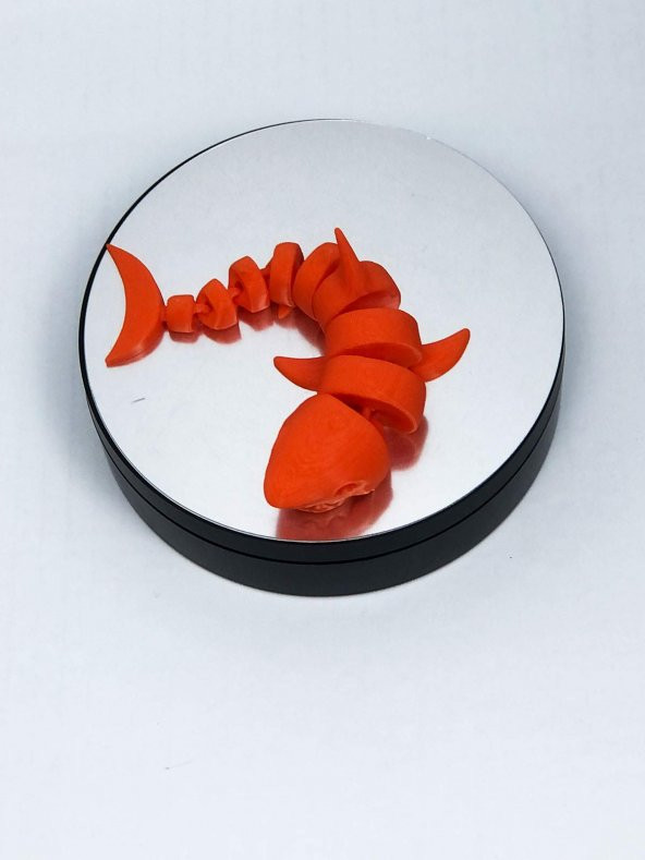 3D Hareketli Köpek Balığı Figürlü Oyuncak - Turuncu - Resim 2