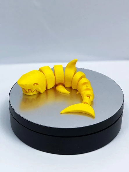 3D Hareketli Köpek Balığı Figürlü Oyuncak - Sarı - Resim 3