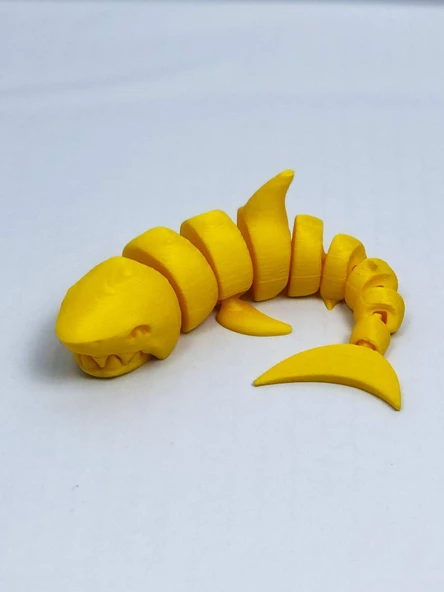 3D Hareketli Köpek Balığı Figürlü Oyuncak - Sarı ürün görseli 1