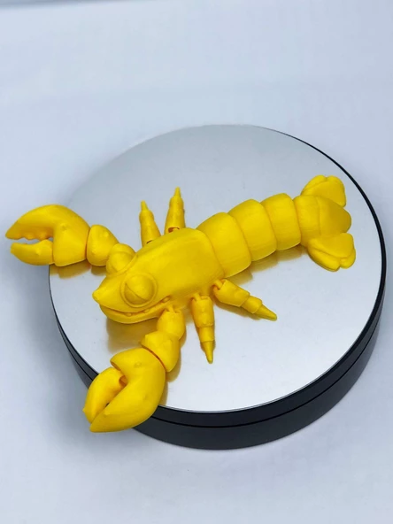 3D Hareketli Istakoz Figürlü Oyuncak - Sarı - Resim 7