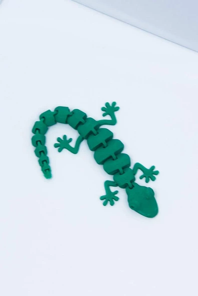3D Hareketli Oyuncak Kertenkele - Yeşil - Resim 5