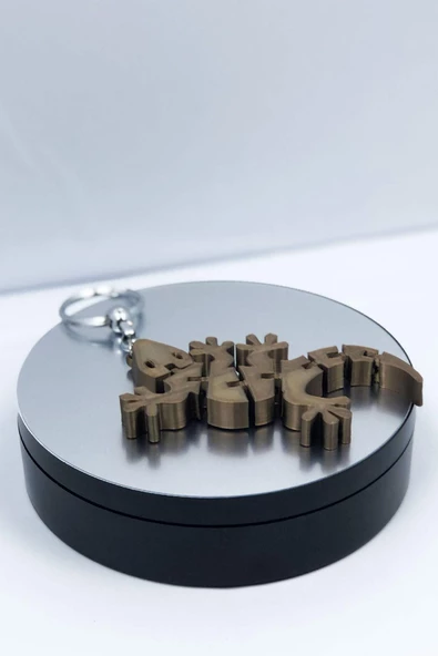 3D Timsah Figürlü Anahtarlık - Resim 3