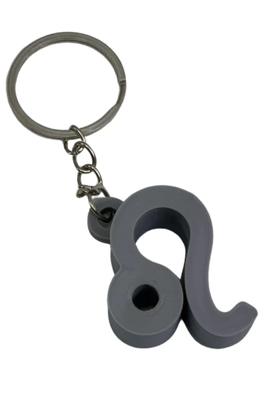 Aslan Burcu Anahtarlık Gri ürün görseli