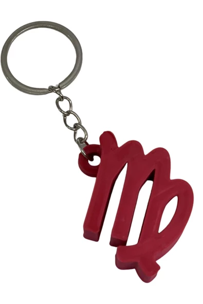 Başak Burcu Anahtarlık Kırmızı ürün görseli