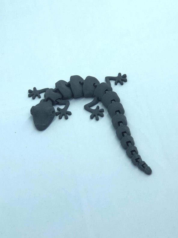 3D Hareketli Oyuncak Kertenkele - Gri - 2