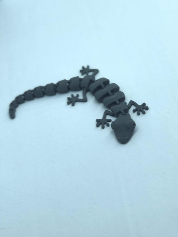 3D Hareketli Oyuncak Kertenkele - Gri - 4