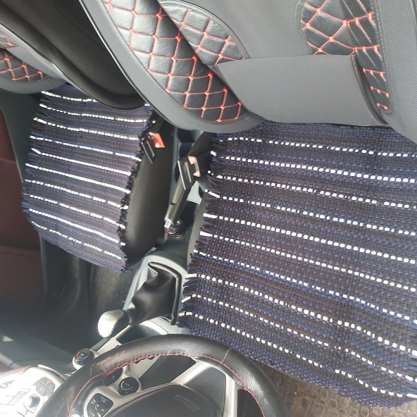 ARAÇLAR İÇİN SERME KOLTUK KİLİM MİNDER TAKIMI 3 LÜ - 2