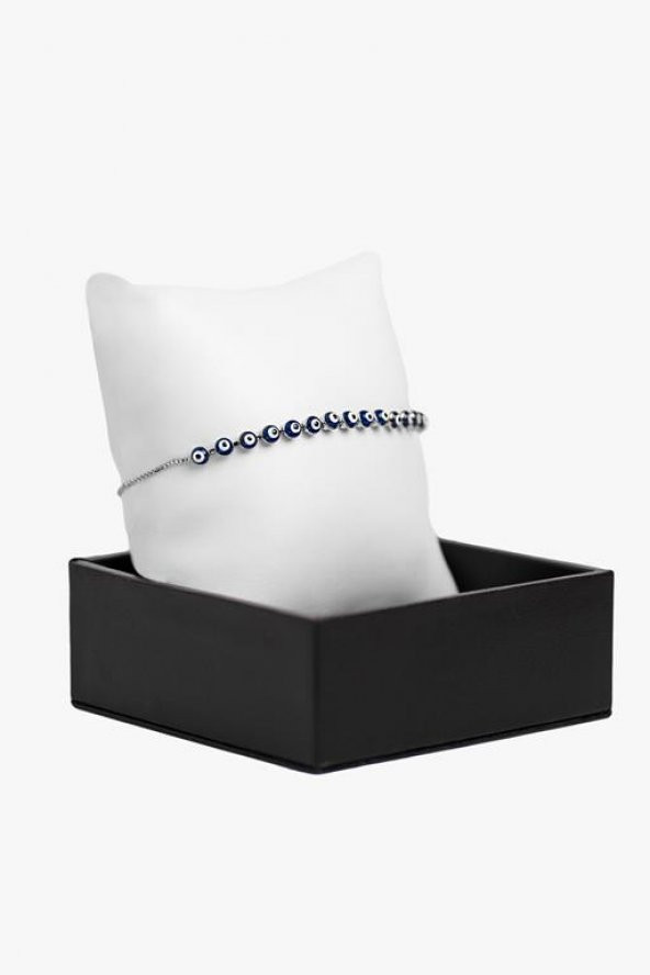 Bileklik Nazar Boncuklu Ayarlanabilir Asansörlü Kötü Göz Kovucu Bileklik - 3