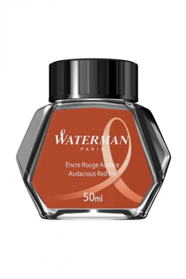 Parker Waterman Kırmızı Dolma Kalem Mürekkebi Şişe 110730 - 1