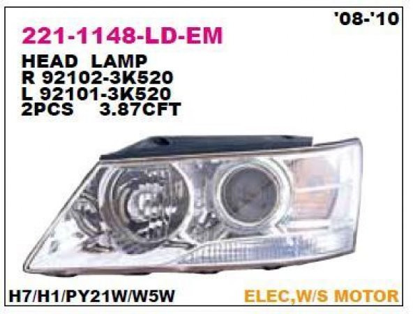 AVDANOTO ON FAR SOL HYUNDAI SONATA 08-10 - 921013K520 - 1