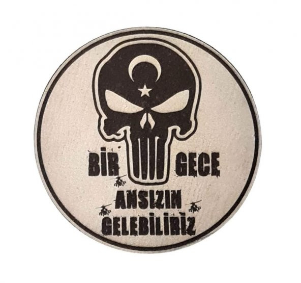 BİR GECE ANSIZIN GELEBİLİRİZ - Deri PEÇ - Arma - Askeri Patch - 1