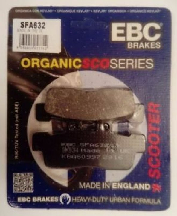 Ebc Sfa632 2007-2010 Yamaha Cygnus X Ön Fren Balatası ürün görseli 1