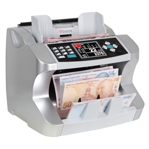 Baove GB9300B Pro Mix Karışık Para Sayma Makinesi ve Sahte Yakalama - TL, Euro, Usd + Müşteri Ekranı - 2