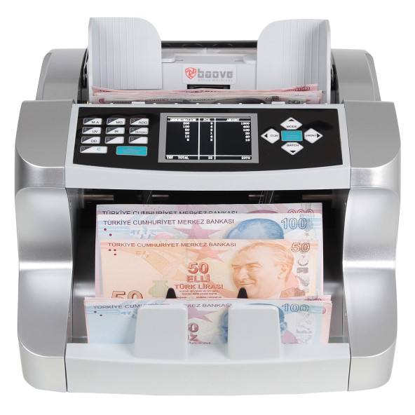 Baove GB9300B Pro Mix Karışık Para Sayma Makinesi ve Sahte Yakalama - TL, Euro, Usd + Müşteri Ekranı - 5