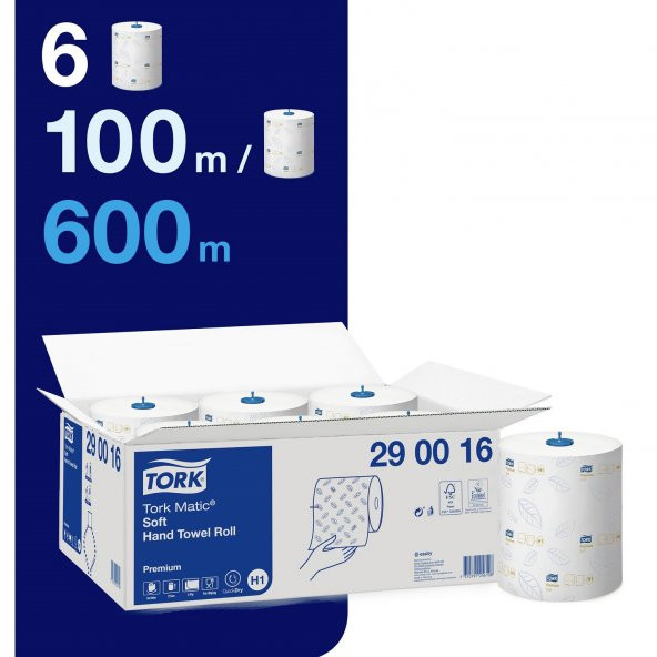 Tork Matic Hareketli Havlu Advanced 100 mt. x 6 Rulo, 21 cm., %100 Selüloz (290016) - 2
