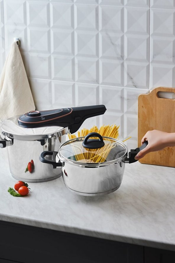 Discovery Düdüklü Tencere Seti Rose 4+6 Litre - 3