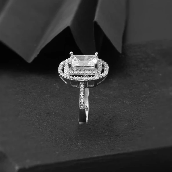 14 Ayar Altın Baget Yüzük - Resim 3