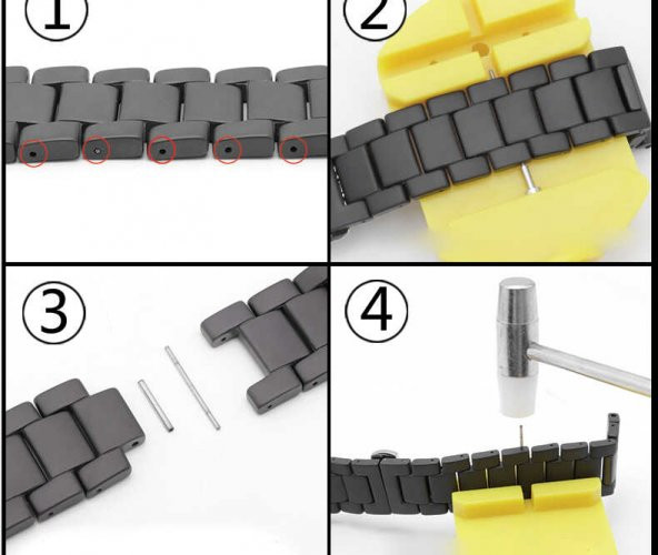 Apple Watch Ultra 49mm Kordon Mat Seramik Metal Strap Kayış - 9