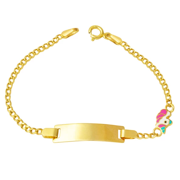 14 Ayar Altın İsimlik Çocuk Künyesi ürün görseli 1