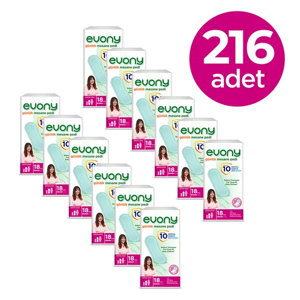 EVONY GÜNLÜK MESANE PED EXTRA UZUN 216 ADET - 2