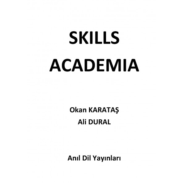 Skills Academia YKS DİL - YDT - YDS - YÖKDİL Soru Bankası - Okan KARATAŞ & Ali DURAL - 2