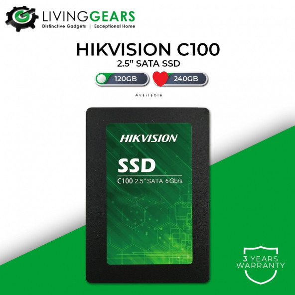 Hikvision HS-SSD-C100/240G 240 GB SATA 3 SSD - 3