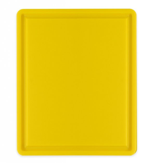 Türkay Kesim Tahtası Polietilen Oluklu Plastik Levhası Sarı 32,5x26,5x1 cm