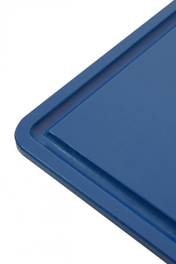 Türkay Kesim Tahtası Polietilen Oluklu Plastik Levhası Mavi 32,5x26,5x1 cm - 2