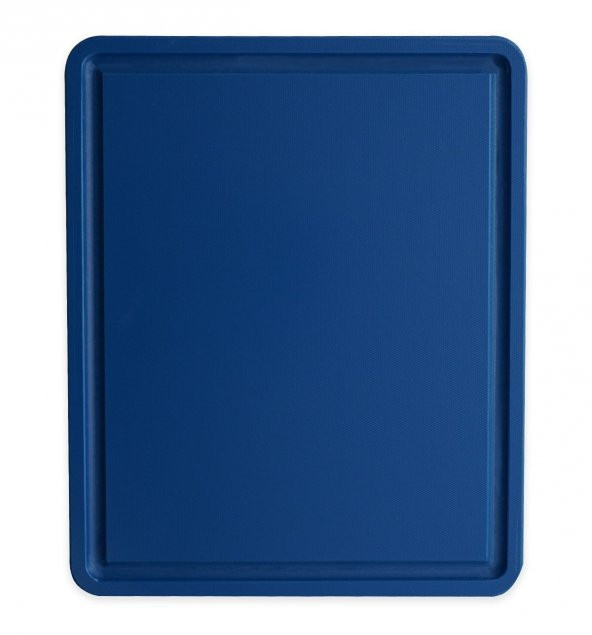 Türkay Kesim Tahtası Polietilen Oluklu Plastik Levhası Mavi 32,5x26,5x1 cm - 3