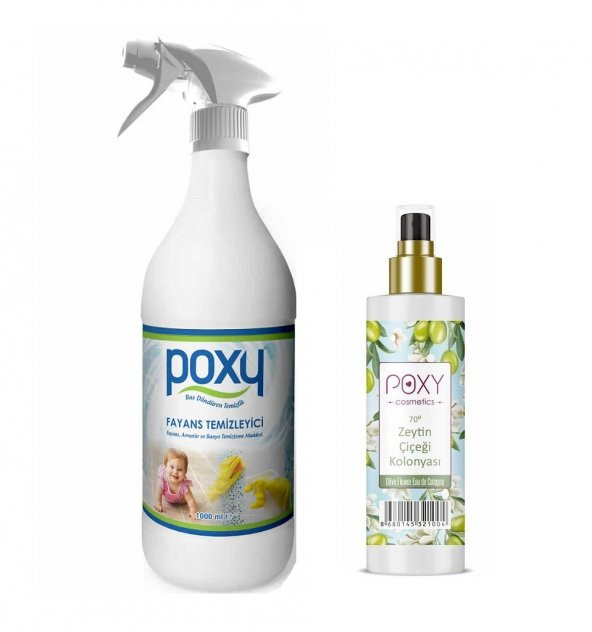Poxy Fayans Temizleyici 1 Kg & Zeytin Çiçeği Kolanyağı 100 ML ürün görseli