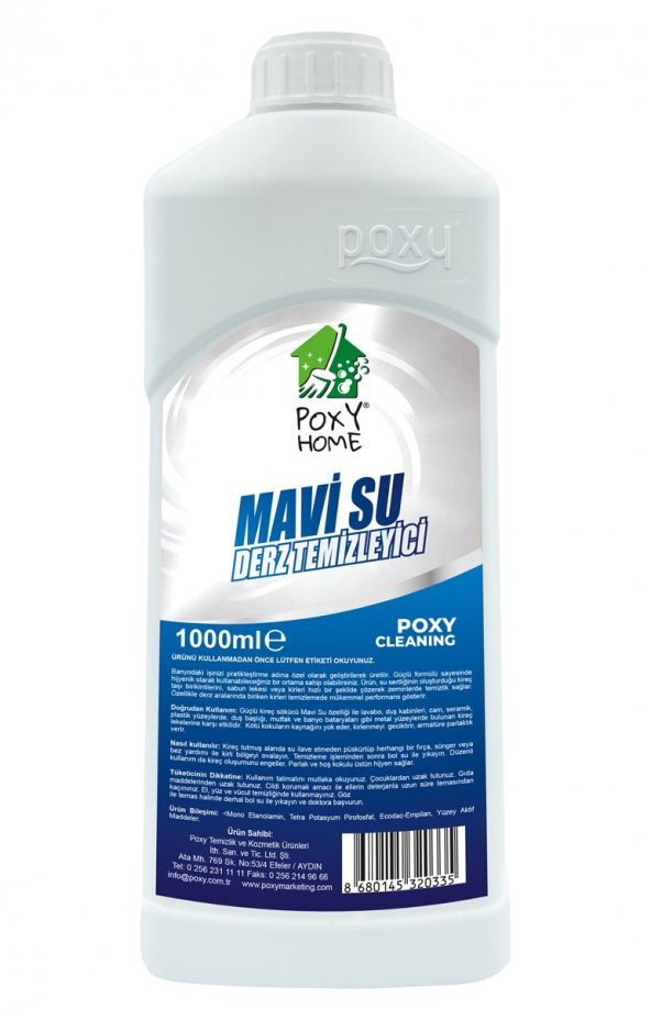 Poxy Home Mavi Su Derz Temizleyici 1000 ML