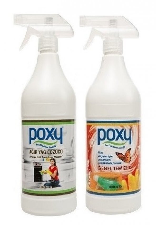 Poxy Genel Temizlik 1 Kg & Poxy Ağır Yağ Çözücü 1 Kg ürün görseli