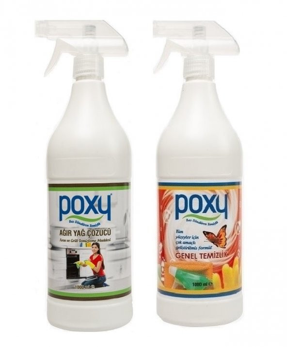 Poxy Genel Temizlik 1 Kg & Ağır Yağ Çözücü 1 Kg ürün görseli
