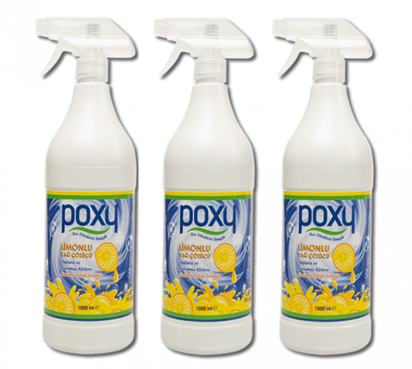 POXY LİMONLU AĞIR YAĞ ÇÖZÜCÜ 1 KG 3 ADET