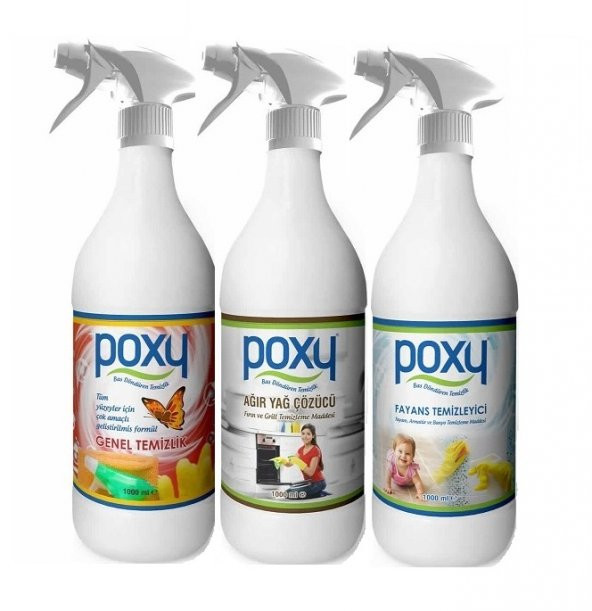 Poxy 3 lü Kampanya Paketi Genel Fayans Yağ