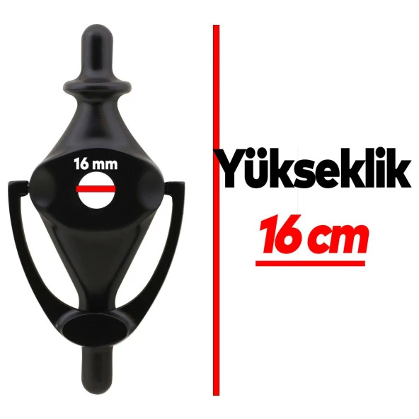 Kumru Kapı Tokmağı Taktak Dürbün Uyumlu Tak Tak Zil Siyah - 2