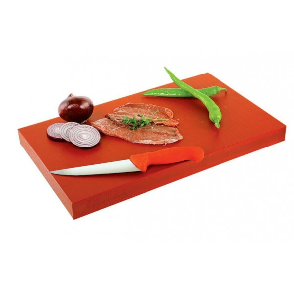Türkay Plastik 40x25x2cm Polietilen Kesim Tahtası Kırmızı