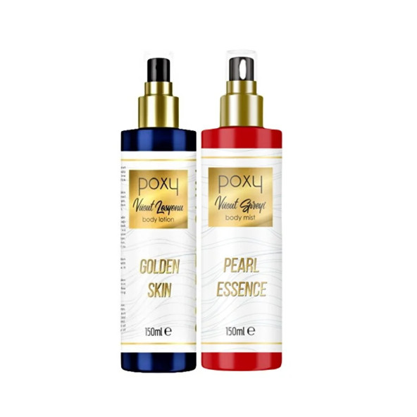 Golden Skin Vücut Losyonu 150 ml & Pearl Essence Vücut Spreyi 150 ml