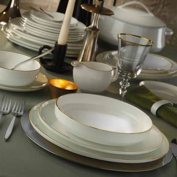 Koleksiyon Evaliza Shiny Alto Gold 60 Prça Yemek Takımı