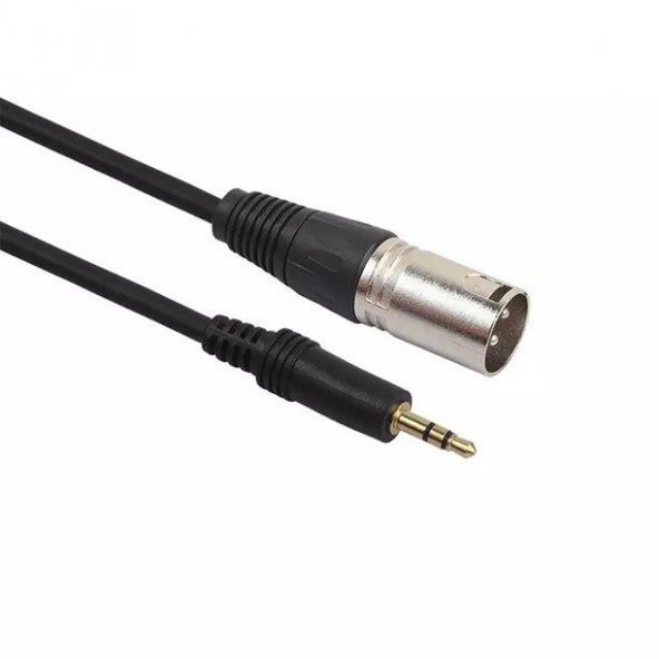 3 Pin XLR Erkek to 3.5 mm Stereo Erkek Kablo 3 Metre