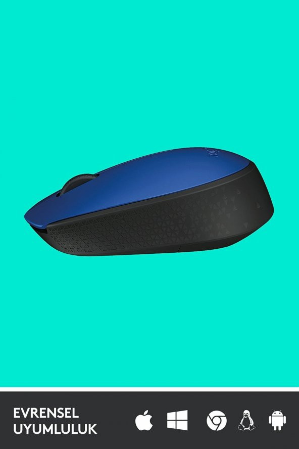 Logitech M171 Kablosuz Usb Alıcılı Optik Mouse Mavi - 4
