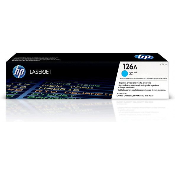 HP 126A Cyan -Mavi Toner ,Orijinal