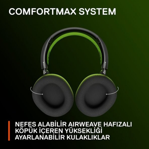 Steelseries Arctis Nova 7x Kablosuz Xbox Konsol Kulaklığı - Nova Akustik Sistemi - 2,4 Ghz ve Eş Zamanlı Bluetooth - 38 Saat Pil Kullanımı - Usb-C - Clearcast Gen2 Mikrofon - Pc, Playstation, Switch - 9